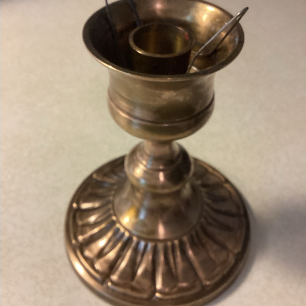 Vintage brass stick candle holder (Possibly Reed & Barton),